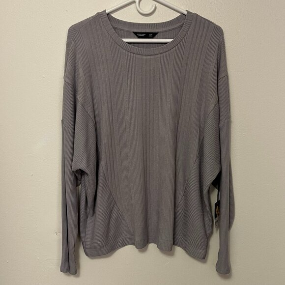 Simply Vera Vera Wang Sweater Gray Size XXL NWT - Picture 1 of 4